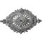 Ekena Millwork Antonio Ceiling Medallion, Hand-Painted Ultra Pure White Crackle, 35 7/8"W x 22 1/2"H x 4 3/8"P CM35X22ANUWC - alternate 1